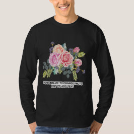 Aangepast om foto-illustraties te personaliseren D T-shirt