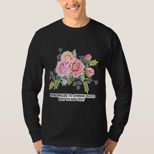 Aangepast om foto-illustraties te personaliseren D T-shirt (Voorkant)