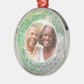 Aangepast om het even welk Jubileum te bewaren Metalen Ornament (Links)