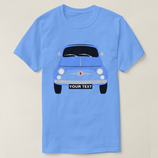 Aangepast om klassiek blauw formaat 500 aan te pa t-shirt (Design voorkant)