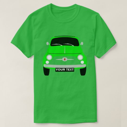 Aangepast om  klassiek groen formaat aan te passen t-shirt (Design voorkant)