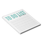 Aangepast om lijst te doen | BLAUWGROEN Notitieblok (Schuin)