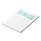 Aangepast om lijst te doen | BLAUWGROEN Notitieblok (Linkerzijde)