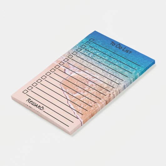 Aangepast om lijst te doen | Duidelijke watergolve Post-it® Notes (Schuin)