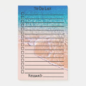 Aangepast om lijst te doen | Duidelijke watergolve Post-it® Notes (Voorkant)