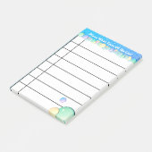 Aangepast om lijst te doen post-it® notes (Schuin)