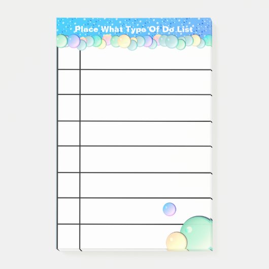 Aangepast om lijst te doen post-it® notes (Voorkant)