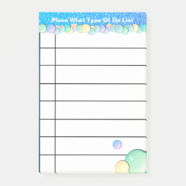 Aangepast om lijst te doen post-it® notes