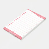 Aangepast om lijst te doen - Roze Post-it® Notes (Schuin)