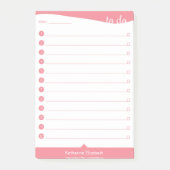 Aangepast om lijst te doen - Roze Post-it® Notes (Voorkant)
