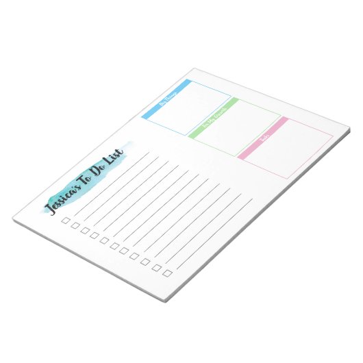 Aangepast om lijst te doen - Verdeel dozen Notitieblok (Schuin)