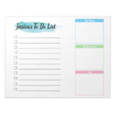 Aangepast om lijst te doen - Verdeel dozen Notitieblok (Voorkant)