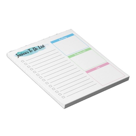 Aangepast om lijst te doen - Verdeel dozen Notitieblok (Schuin)