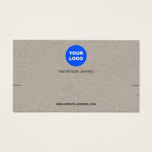 Aangepast om Logo Kraft Bracelet-display toe te vo Visitekaartje (Voorkant)