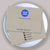 Aangepast om Logo Kraft Bracelet-display toe te vo Visitekaartje