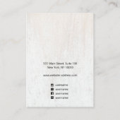 Aangepast om Logo wit houtbewerkingsscherm toe te Visitekaartje (Achterkant)