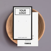 Aangepast om Logo zwarte rand voor het oormerken v