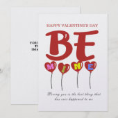 Aangepast om persoonlijk Valentijnsdag te Kaarten (Voorkant / Achterkant)