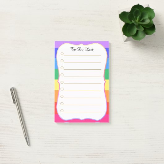 Aangepast om Rainbow aan te bieden Post-it® Notes (Kantoor)