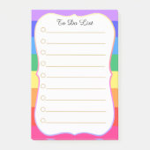 Aangepast om Rainbow aan te bieden Post-it® Notes (Voorkant)