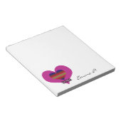 Aangepast om regenbooghart te zijn als mijne Valen Notitieblok (Schuin)