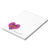 Aangepast om regenbooghart te zijn als mijne Valen Notitieblok (Linkerzijde)