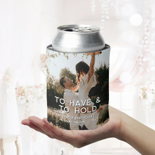 Aangepast om te hebben & om Drink koude trouwfoto Blikjeskoeler