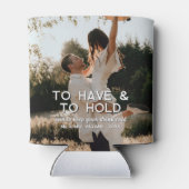 Aangepast om te hebben & om Drink koude trouwfoto Blikjeskoeler (Achterkant)