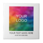 Aangepast om uw eigen Logo hier te uploaden Tegeltje (Voorkant)