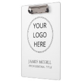 Aangepast om uw Logo minimalistische Square-bedrij Klembord (Links)