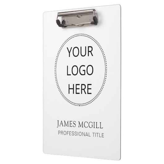 Aangepast om uw Logo minimalistische Square-bedrij Klembord (Links)