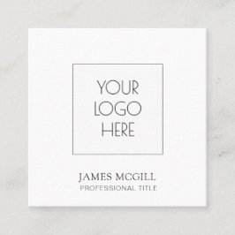 Aangepast om uw Logo minimalistische Square-bedrij Vierkante Visitekaartje