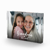Aangepast Oma Gevestigd Wit Schrift Fotoblokken (Rechts)
