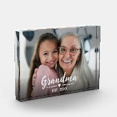 Aangepast Oma Gevestigd Wit Schrift Fotoblokken (Links)