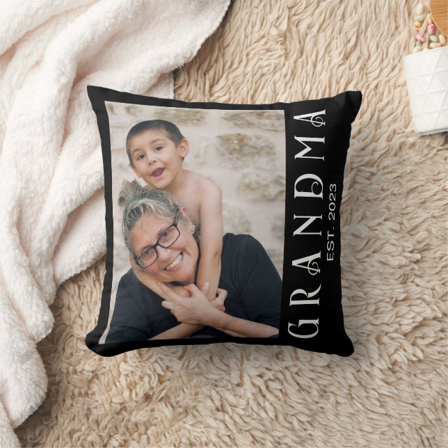 Aangepast Oma Opgericht Modern Fotocadeau Kussen (Deken)