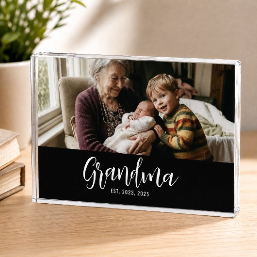 Aangepast Oma Opgericht Modern Schrift Fotoblokken