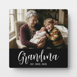 Aangepast Oma Opgericht Modern Schrift Fotoplaat