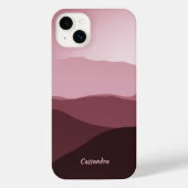 Aangepast ombre Mauve Taupe Light Blush Pink Abstr iPhone Hoesje (Achterkant)