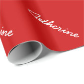 Aangepast omslagpapier met elegante naamtekst cadeaupapier (Rol Hoek)