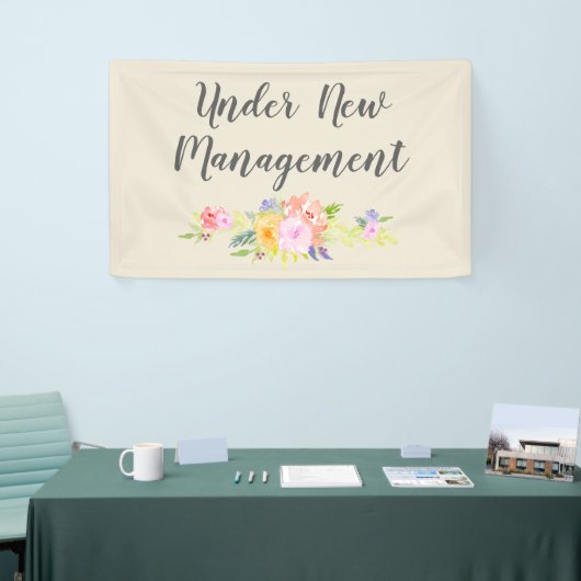 Aangepast onder nieuwe Business Management-banner Spandoek (Beurs)