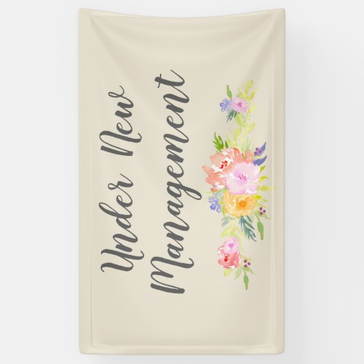 Aangepast onder nieuwe Business Management-banner Spandoek (Verticaal)