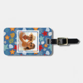 Aangepast onderwaterlevenspatroon voor foto's bagagelabel (Voorkant horizontaal)