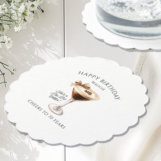 Aangepast Onderzetter 70e verjaardag Espresso Mart