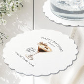 Aangepast Onderzetter 80ste verjaardag Espresso Ma