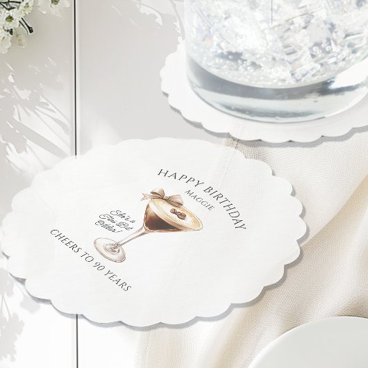 Aangepast Onderzetter 90ste verjaardag Espresso Ma