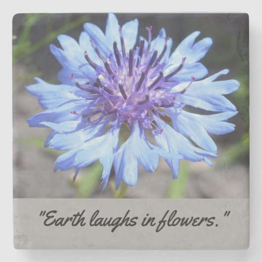 Aangepast Onderzetter Floral Stone (Voorkant)