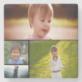 Aangepast Onderzetter met vier fotovoltaïsche sten (Voorkant)