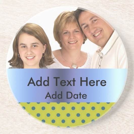 Aangepast Onderzetter voor foto Sandstone (Voorkant)