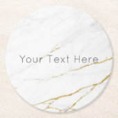 Aangepast Onderzetter voor goudmarmer met rond pap (Voorkant)