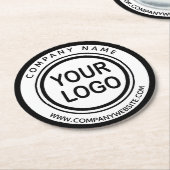 Aangepast Onderzetter voor Logo voor zakelijke aan (Gebogen)